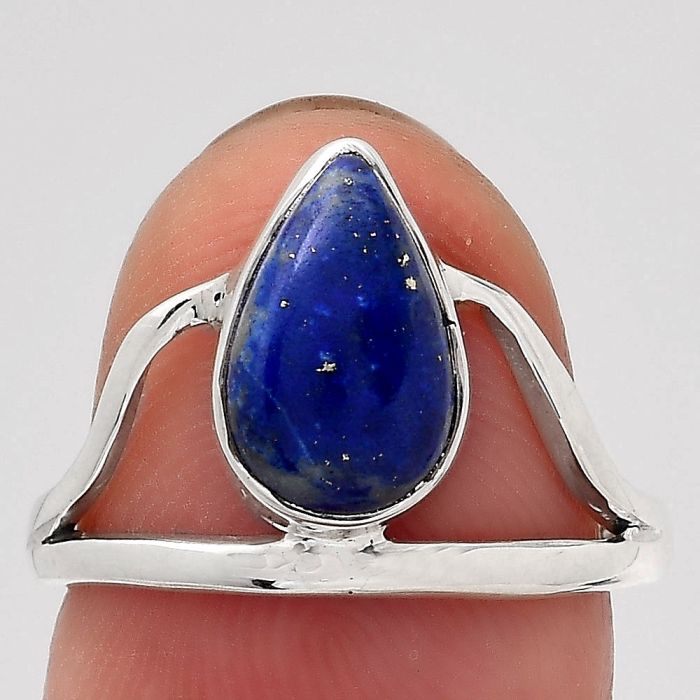 Natural Lapis - Afghanistan Ring size-6.5 SDR137903 R-1233, 7x11 mm