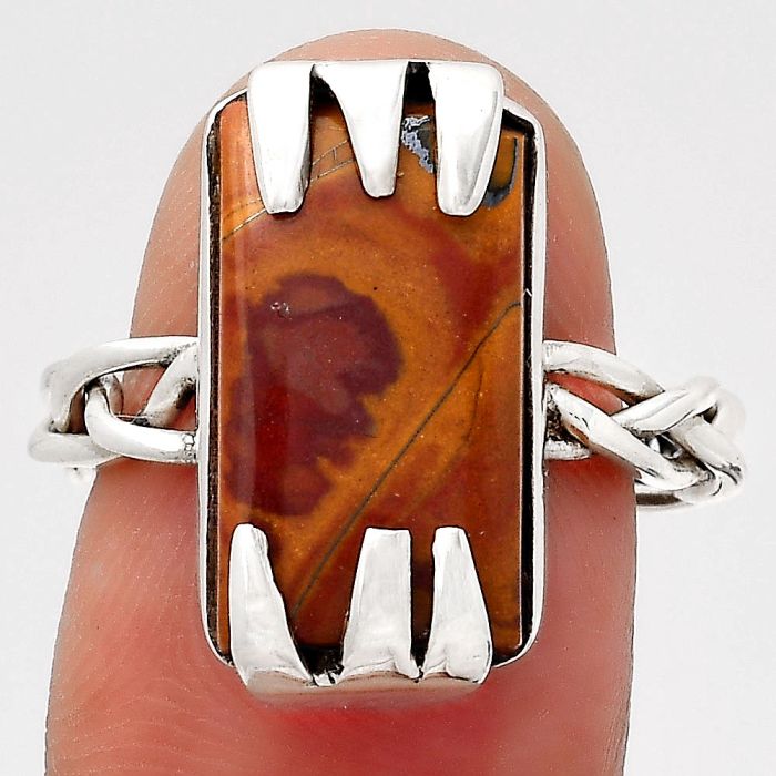 Natural Noreena Jasper Ring size-8 SDR138381 R-1650, 9x18 mm