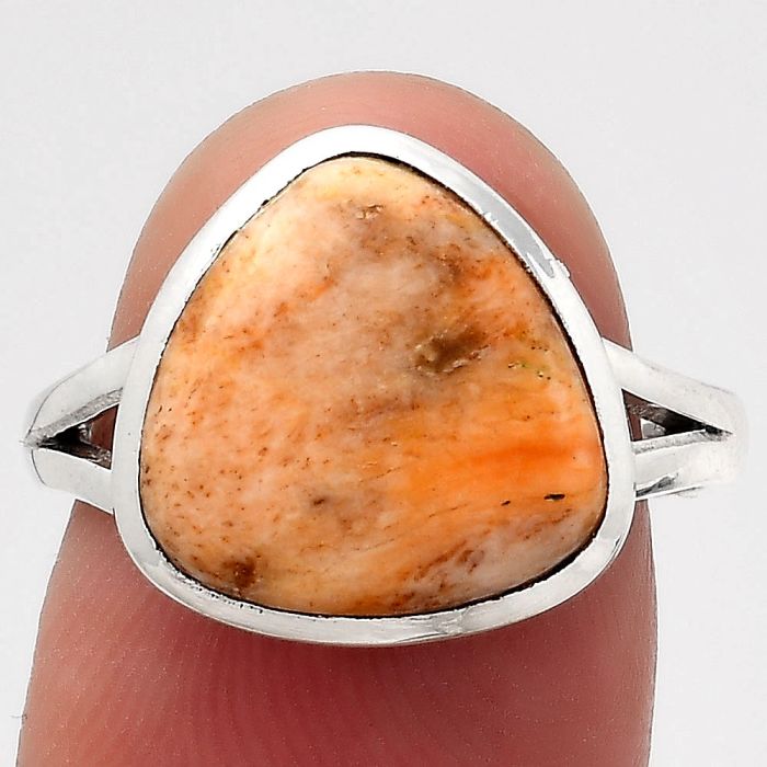 Natural Coral Jasper Ring size-7 SDR139459 R-1005, 12x12 mm