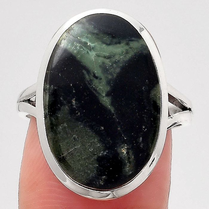 Natural Star Galaxy Jasper Ring size-8 SDR139964 R-1005, 13x20 mm