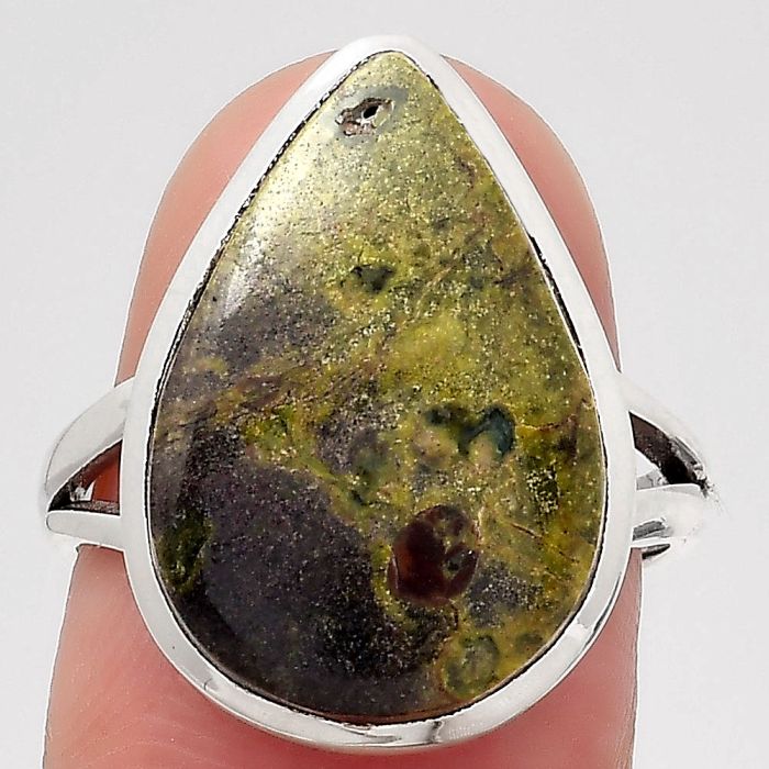 Dragon Blood Stone - South Africa Ring size-7 SDR140069 R-1005, 13x20 mm