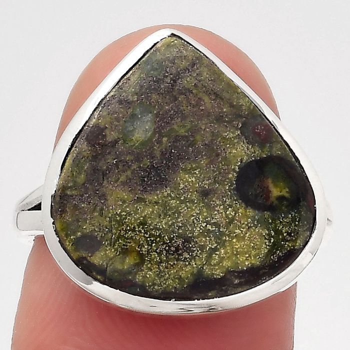 Dragon Blood Stone - South Africa Ring size-7 SDR140227 R-1005, 16x16 mm