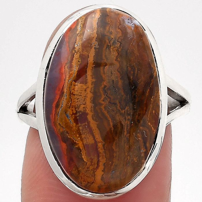 Natural Rare Cady Mountain Agate Ring size-7.5 SDR140345 R-1005, 13x21 mm