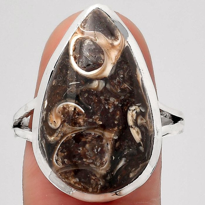 Natural Turtella Jasper - USA Ring size-9 SDR140406 R-1005, 14x22 mm