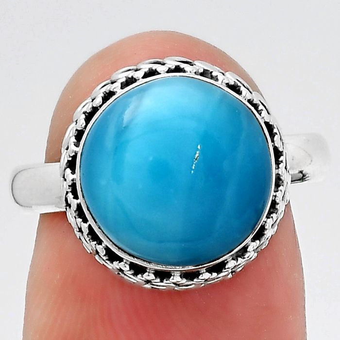 Natural Smithsonite Ring size-7 SDR145610 R-1196, 11x11 mm