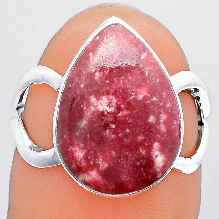 Natural Pink Thulite - Norway Ring size-7 SDR148268 R-1002, 12x16 mm