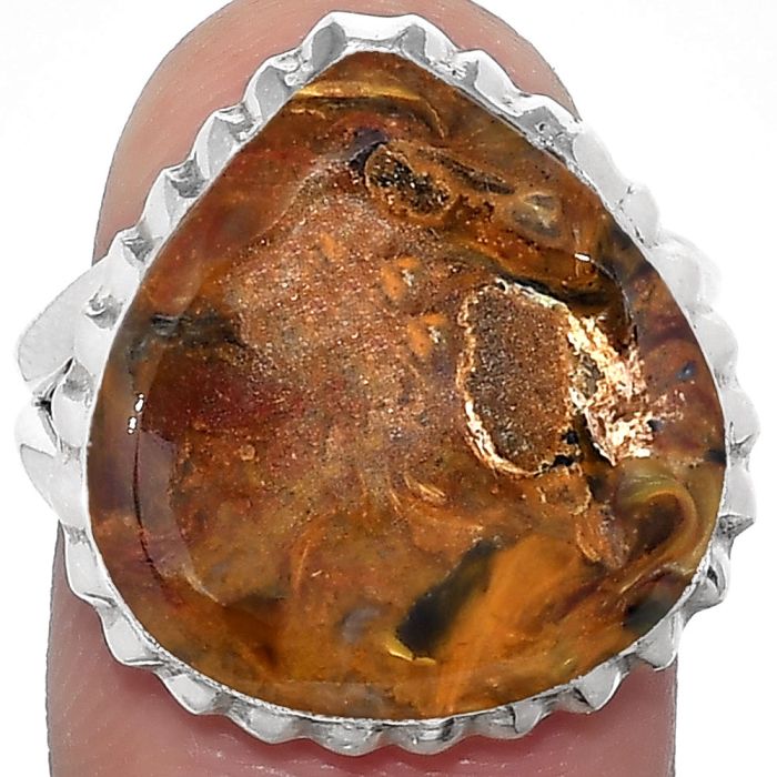 Natural Pietersite - Namibia Ring size-7.5 SDR150884 R-1652, 17x18 mm