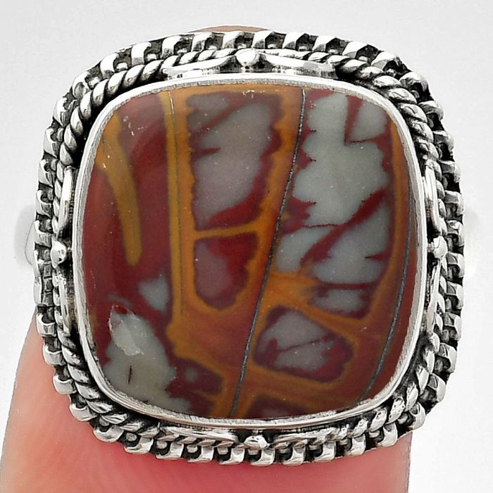 Natural Noreena Jasper Ring size-8 SDR151054 R-1279, 14x14 mm