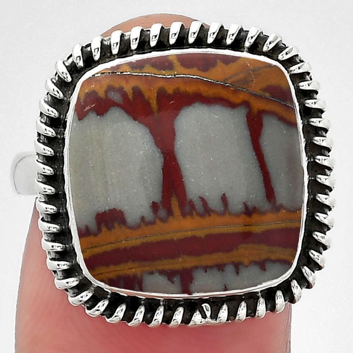 Natural Noreena Jasper Ring size-8 SDR151103 R-1279, 14x15 mm