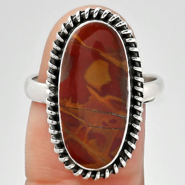 Natural Noreena Jasper Ring size-8 SDR151121 R-1279, 9x21 mm