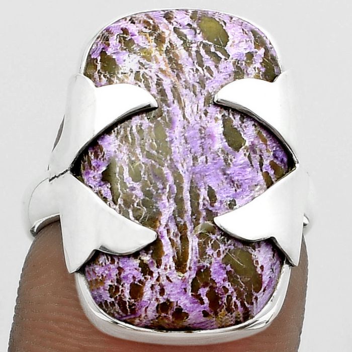 Natural Purpurite - South Africa Ring size-6.5 SDR151633 R-1354, 14x21 mm