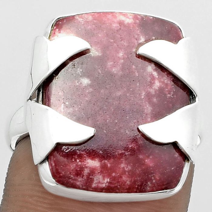 Natural Pink Thulite - Norway Ring size-7.5 SDR151653 R-1354, 15x18 mm