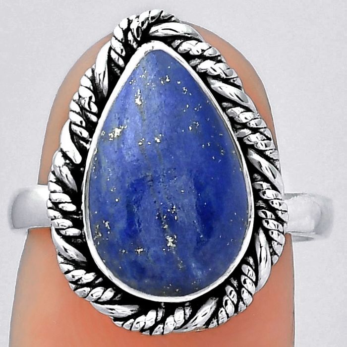 Natural Lapis - Afghanistan Ring size-7 SDR154054 R-1013, 9x14 mm