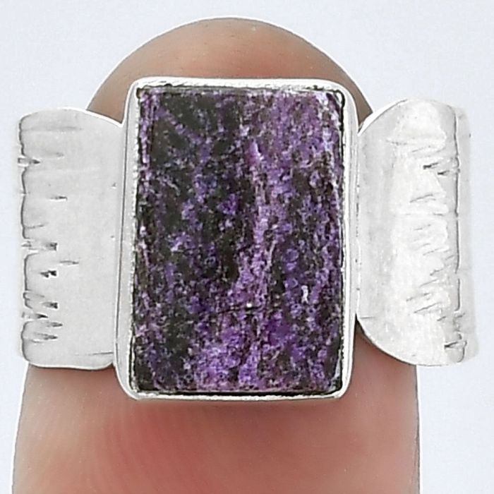 Natural Purpurite - South Africa Ring size-8.5 SDR154388 R-1450, 9x12 mm