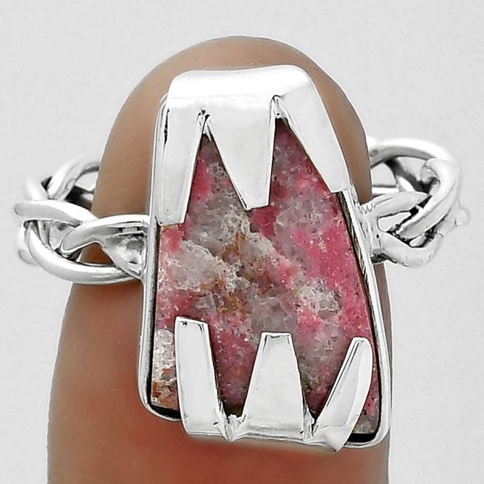 Natural Pink Thulite - Norway Ring size-9.5 SDR154759 R-1650, 11x18 mm