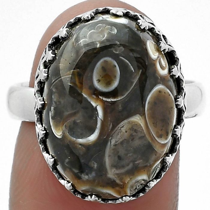 Natural Turtella Jasper - USA Ring size-8 SDR154911 R-1075, 13x18 mm