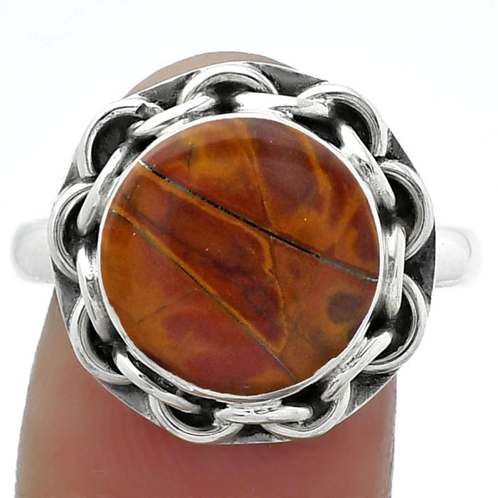 Natural Noreena Jasper Ring size-9.5 SDR155016 R-1528, 12x12 mm