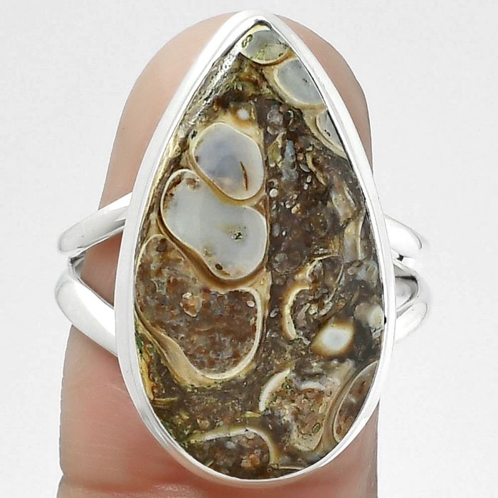 Natural Turtella Jasper - USA Ring size-8 SDR155223 R-1008, 13x23 mm