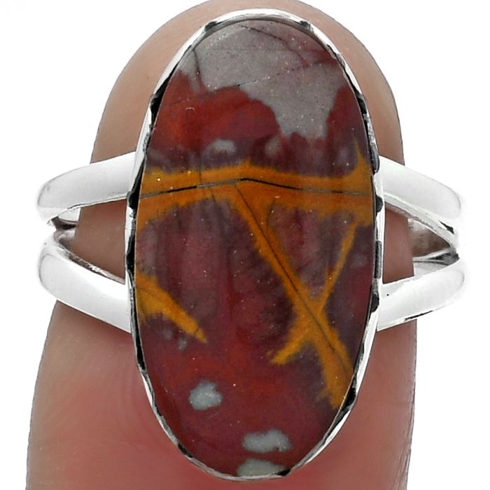 Natural Noreena Jasper Ring size-7.5 SDR156204 R-1338, 11x20 mm