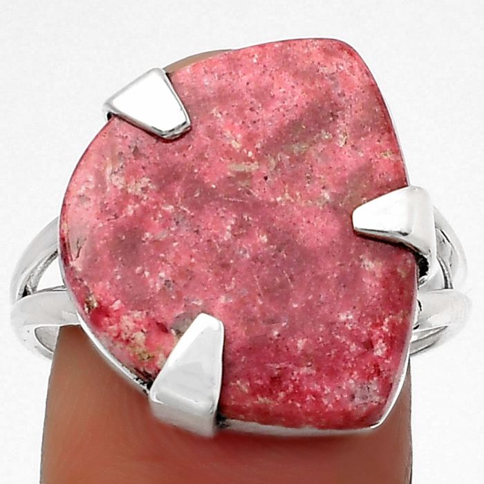 Natural Pink Thulite - Norway Ring size-9 SDR157718 R-1305, 16x18 mm