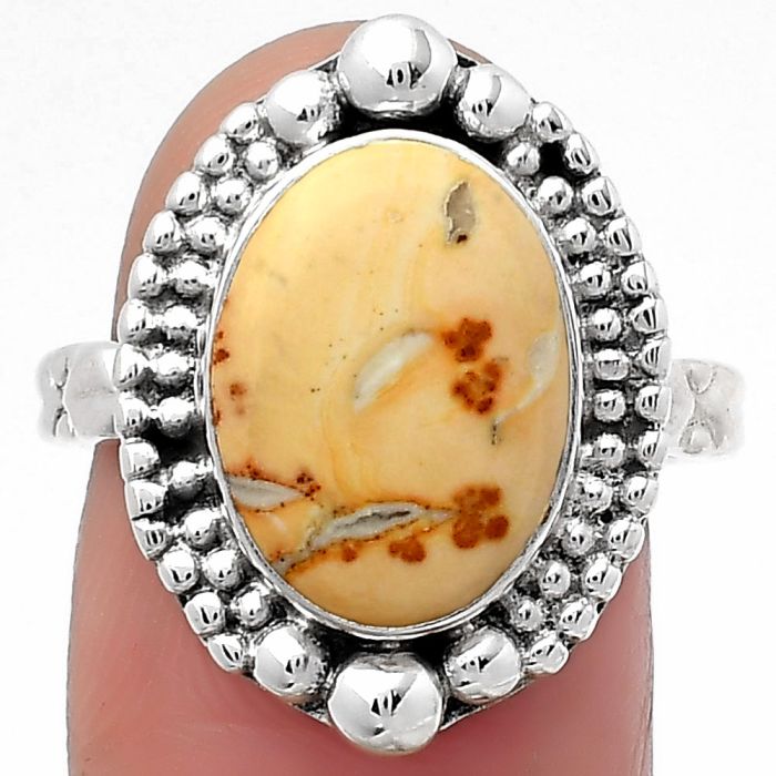 Natural Maligano Jasper - Indonesia Ring size-8 SDR158439 R-1154, 10x14 mm