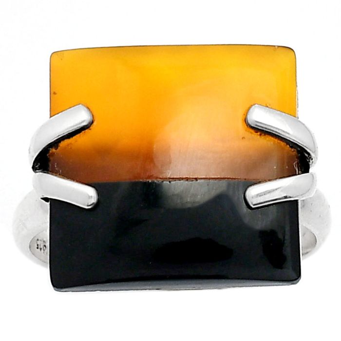 Natural Multi Onyx Ring size-9 SDR158786 R-1504, 16x16 mm