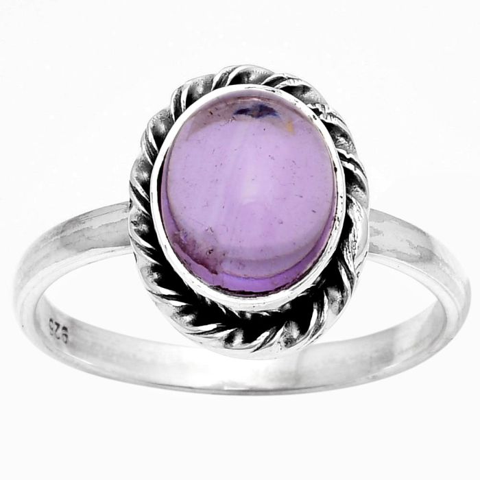 Natural Amethyst Cab - Brazil Ring size-8.5 SDR158982 R-1083, 8x10 mm