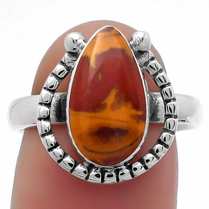 Natural Noreena Jasper Ring size-7.5 SDR159422 R-1518, 8x14 mm