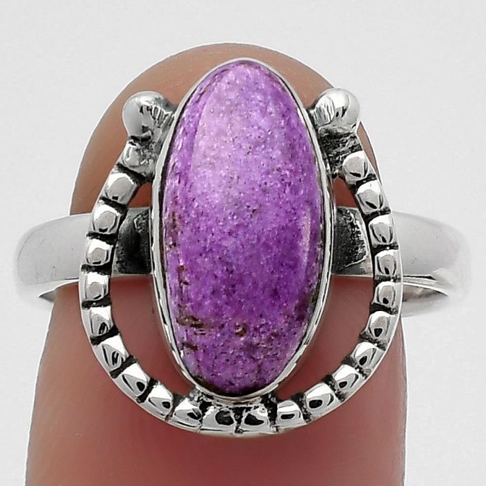 Natural Purpurite - South Africa Ring size-8.5 SDR159426 R-1518, 7x14 mm