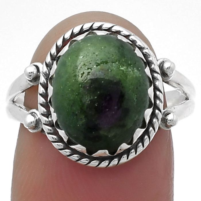 Natural Ruby Zoisite - Africa Ring size-8 SDR159597 R-1474, 10x12 mm