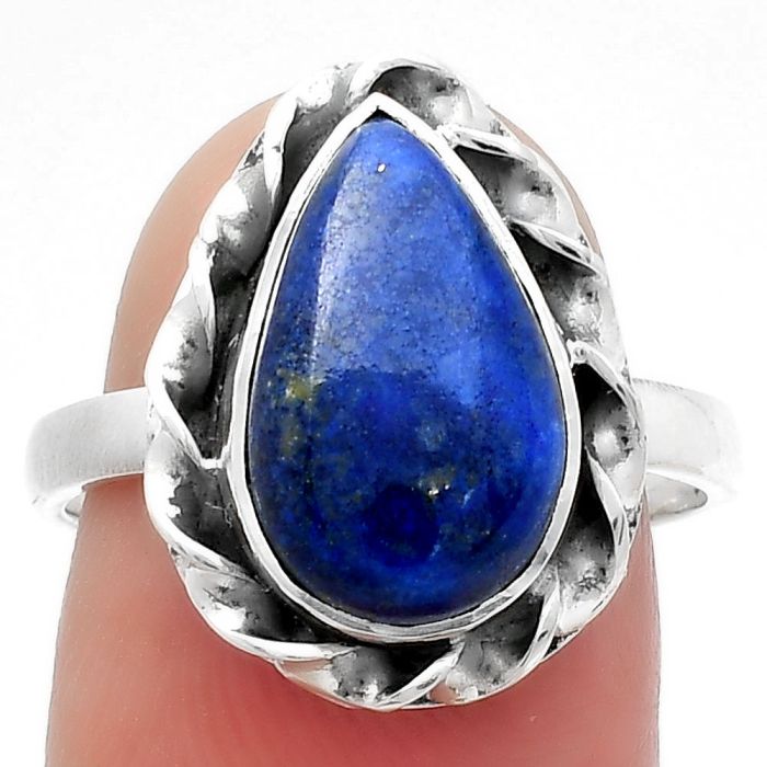 Natural Lapis - Afghanistan Ring size-8 SDR159938 R-1083, 9x14 mm