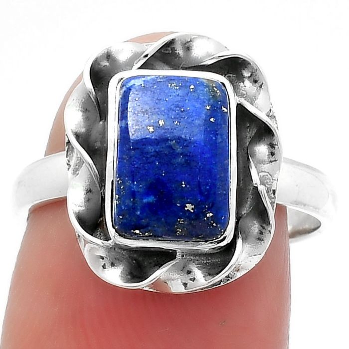 Natural Lapis - Afghanistan Ring size-7.5 SDR159948 R-1083, 7x10 mm