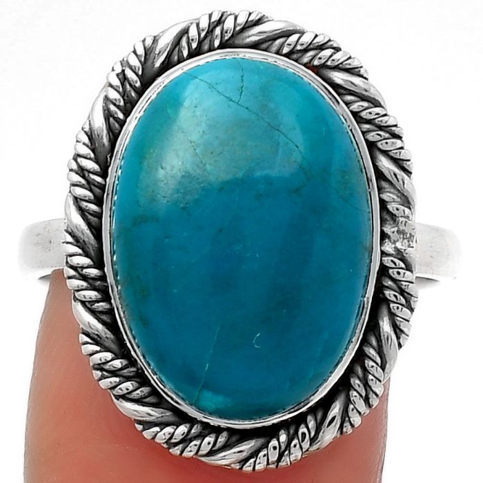 Natural Azurite Chrysocolla Ring size-9 SDR160479 R-1013, 12x17 mm