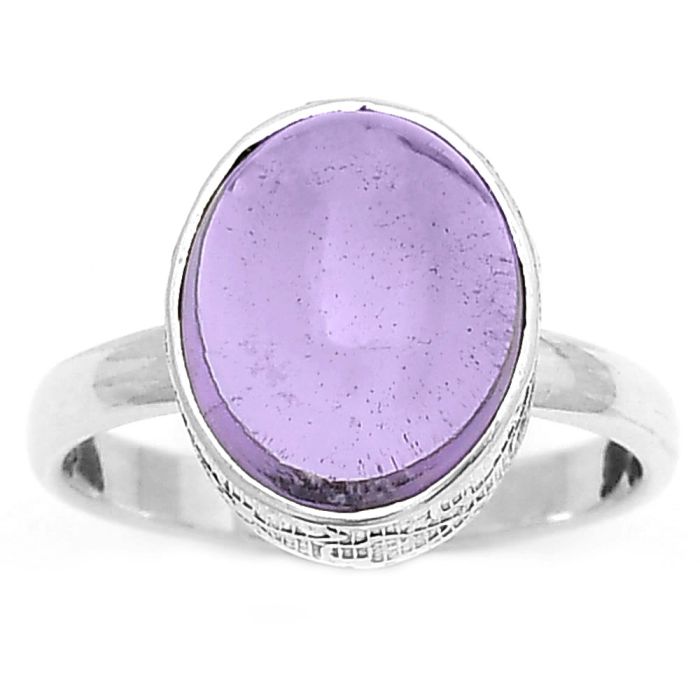 Natural Amethyst Cab - Brazil Ring size-7 SDR161943 R-1191, 10x12 mm