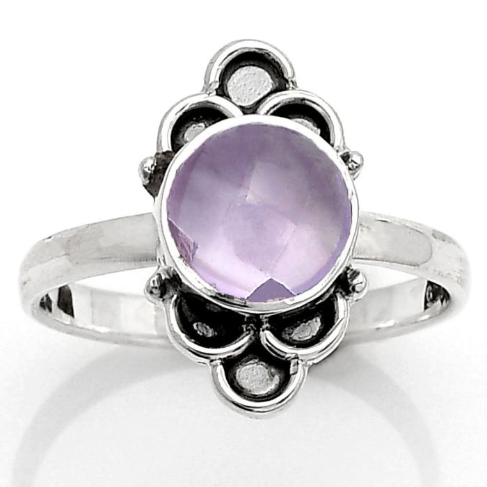 Natural Amethyst Cab - Brazil Ring size-7 SDR162093 R-1104, 9x9 mm