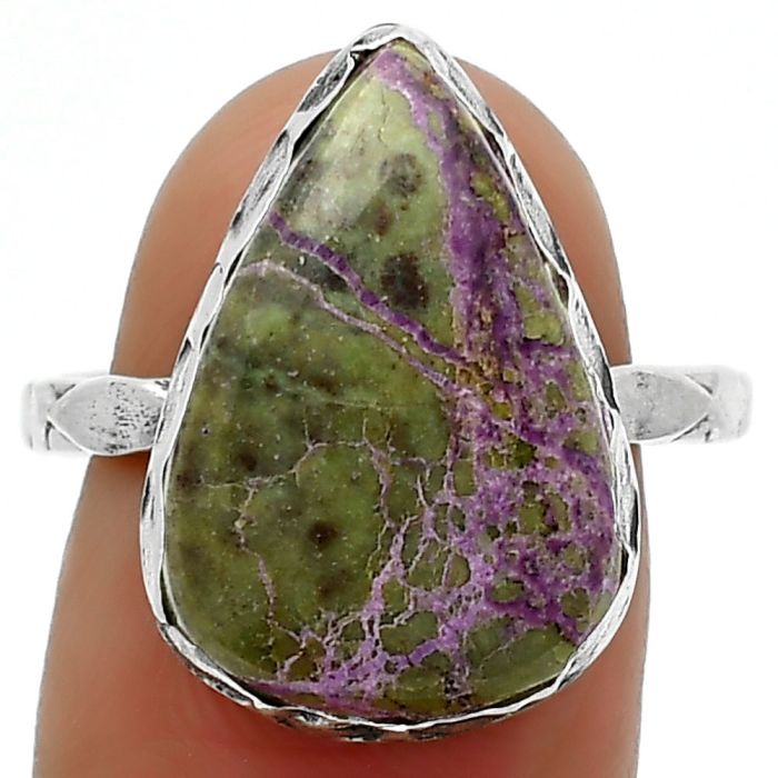 Natural Purpurite - South Africa Ring size-8.5 SDR162459 R-1191, 13x18 mm