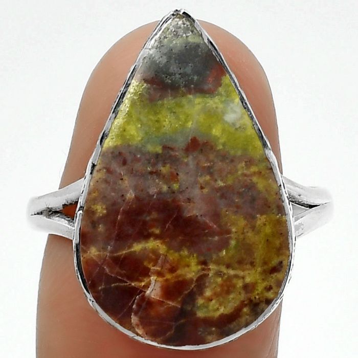Dragon Blood Stone - South Africa Ring size-10 SDR162517 R-1191, 14x23 mm
