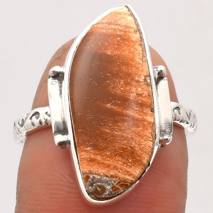 Natural Tabu Jasper Ring size-8 SDR162587 R-1193, 9x22 mm