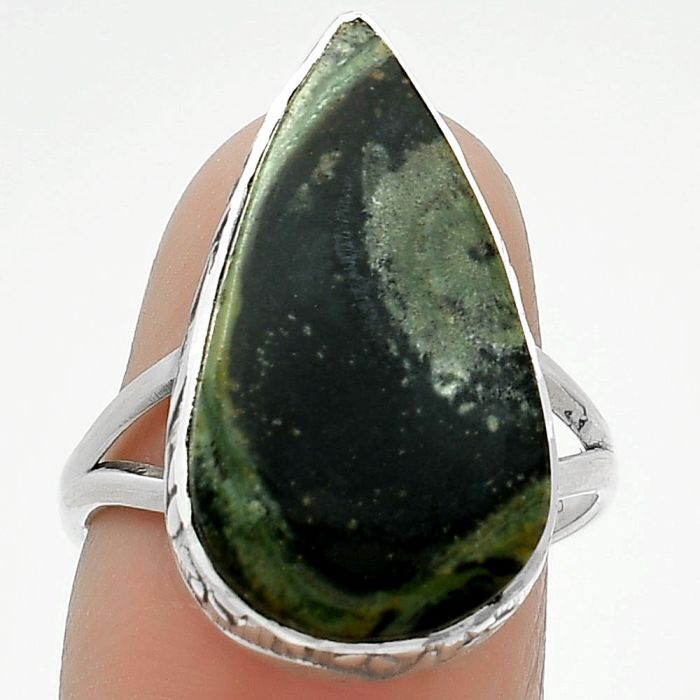 Natural Star Galaxy Jasper Ring size-8 SDR163883 R-1191, 13x23 mm