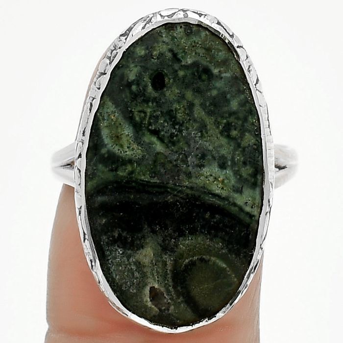 Natural Star Galaxy Jasper Ring size-8 SDR163987 R-1191, 15x23 mm