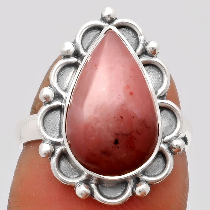 Natural Guava Quartz - Brazil Ring size-7 SDR164028 R-1092, 10x15 mm