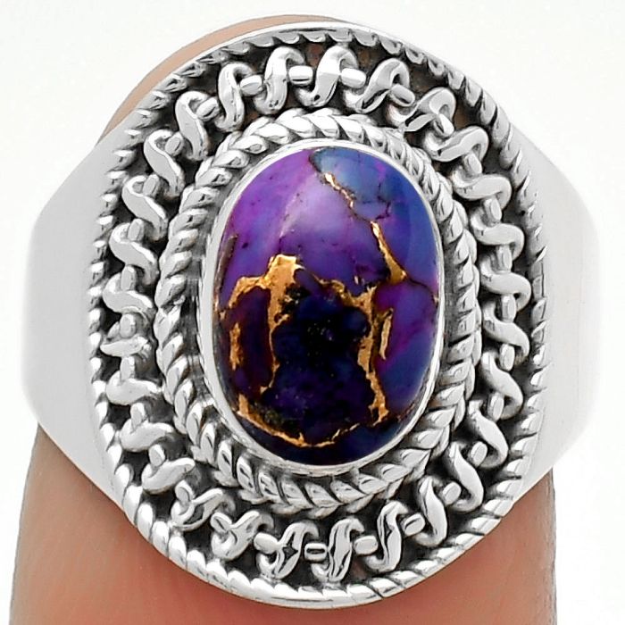 Copper Purple Turquoise - Arizona Ring size-7 SDR164550 R-1279, 7x9 mm