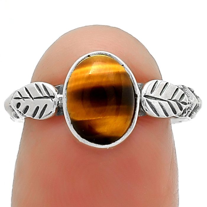 Natural Tiger Eye - Africa Ring size-7 SDR164569 R-1261, 7x9 mm