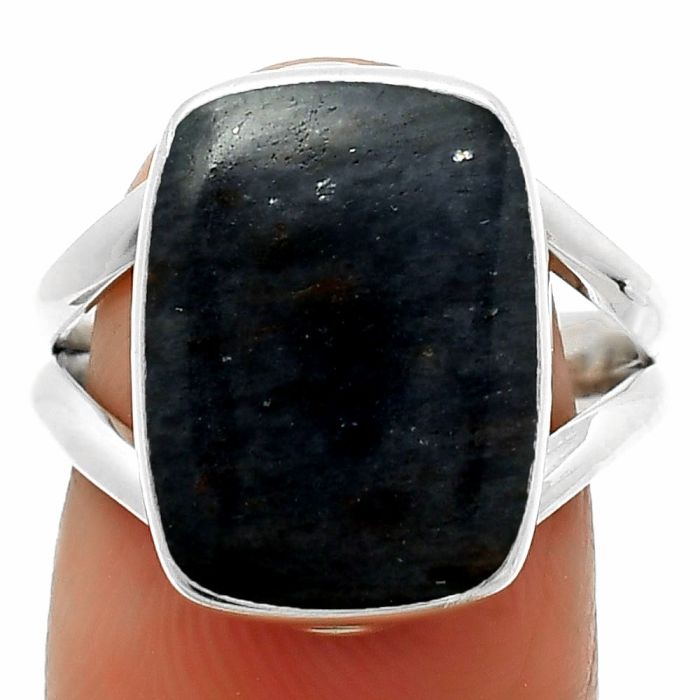 Natural Purple Aventurine Ring size-7.5 SDR165040 R-1002, 12x16 mm