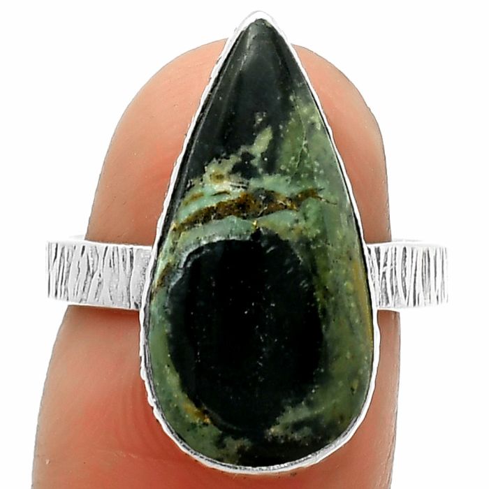 Natural Star Galaxy Jasper Ring size-7 SDR165070 R-1191, 10x21 mm