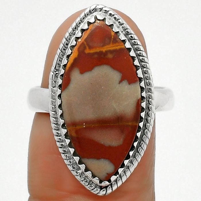 Natural Noreena Jasper Ring size-7.5 SDR165150 R-1474, 11x21 mm