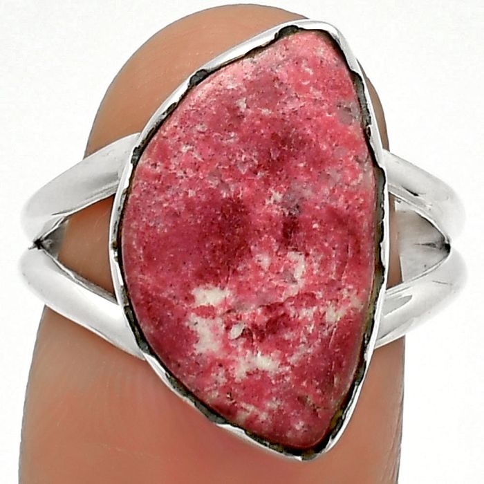 Natural Pink Thulite - Norway Ring size-8 SDR165172 R-1338, 11x18 mm