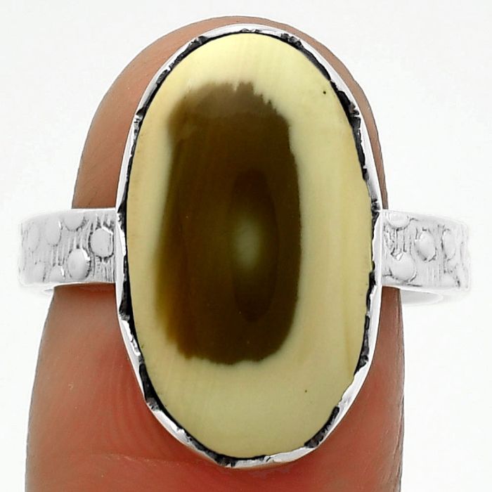 Natural Imperial Jasper - Mexico Ring size-8.5 SDR165394 R-1338, 11x19 mm