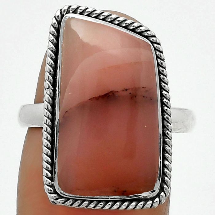 Natural Guava Quartz - Brazil Ring size-8.5 SDR165686 R-1009, 11x20 mm