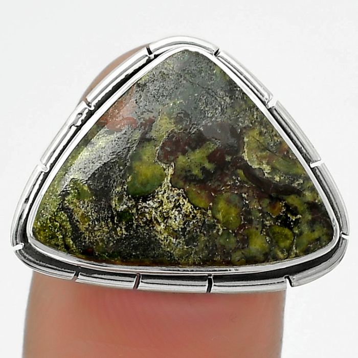 Dragon Blood Stone - South Africa Ring size-7.5 SDR165792 R-1011, 14x19 mm